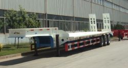 70T Low Bed Semi Trailer with 3 alex