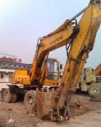 Hy210-5 wheel excavator hyundai mobile excavator