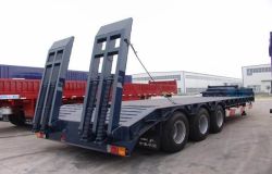 40t 50t 60t 65t heavy duty flated low bed trailers for sale with high quality burundi Bujumbura equatorial-guinea Malabo