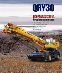 30T Rough terrain crane QRY30  30ton RT crane  brand new china