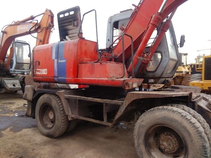 used wheel excavator hitachi excavator EX100WD-2