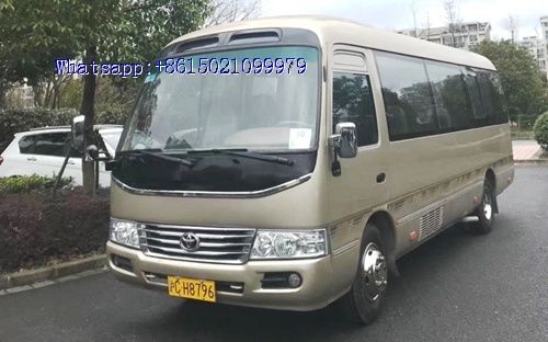 Used Japan TOYOTA coaster mini bus school buses diesel engine