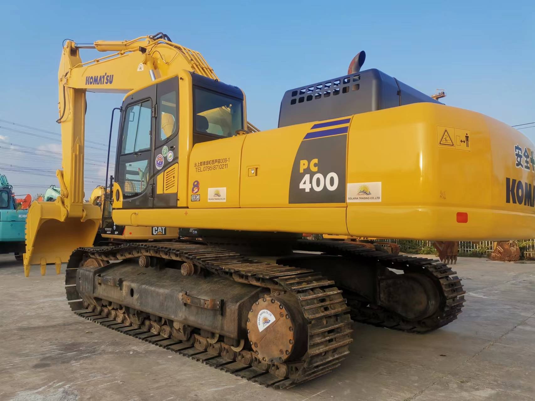 used KOMATSU PC400-8 tracked excavator for sale China to Iran