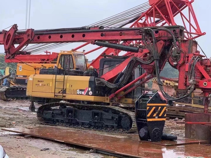 Used Piling Rig Second hand SANY drill rig isuzu engine SR155 drill rig