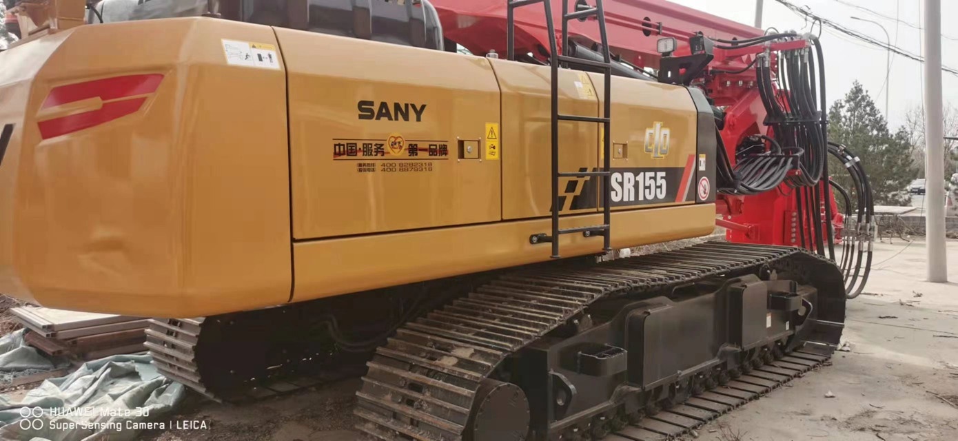 Used Piling Rig Second hand SANY drill rig isuzu engine SR155 drill rig