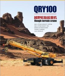 XJCM 100T Rough terrain crane QRY100  brand new china  RT crane